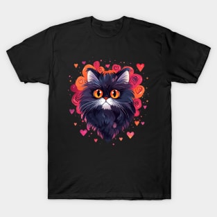 Persian Cat Valentine Day T-Shirt